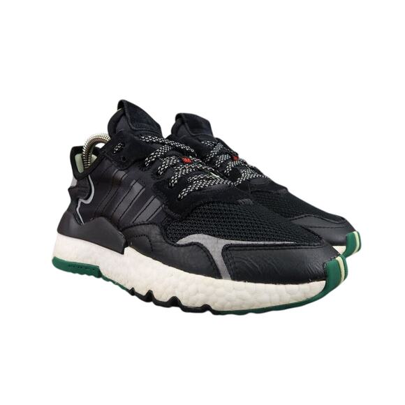 Adidas Shoes Womens 5.5 Sneakers Athletic Nite Jogger 3M Core Black Run Trainers - Picture 1 of 16